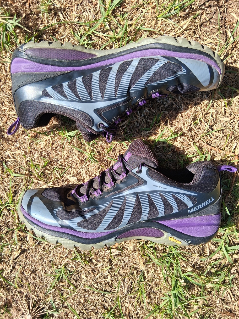 Merrell Women's Purple and Black Trail Running Shoes
